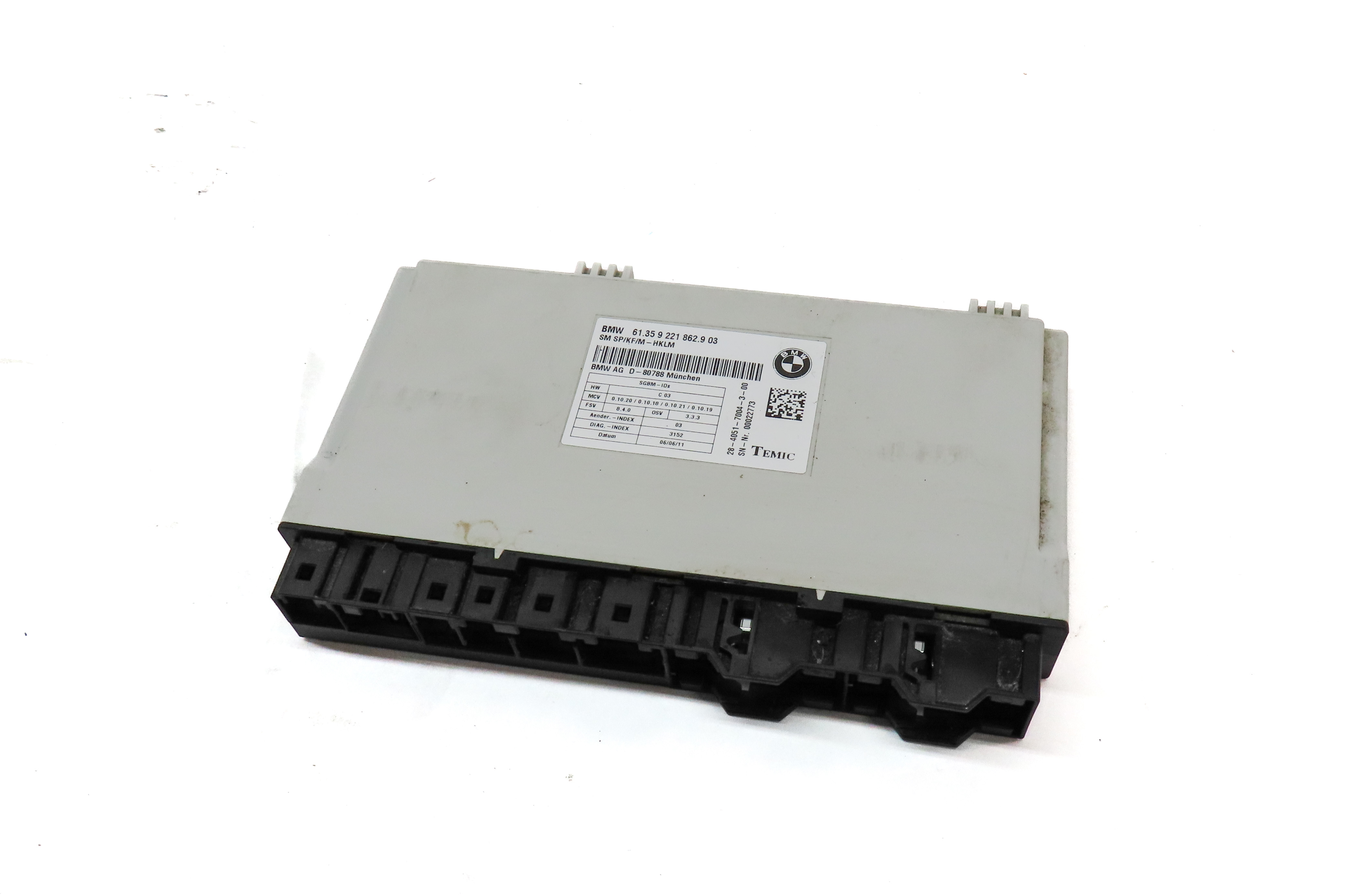 2011-2014 BMW X5 X5M X6 X6M (E70 E71) FRONT RIGHT PASSENGER SEAT CONTROL MODULE — exact item pictured